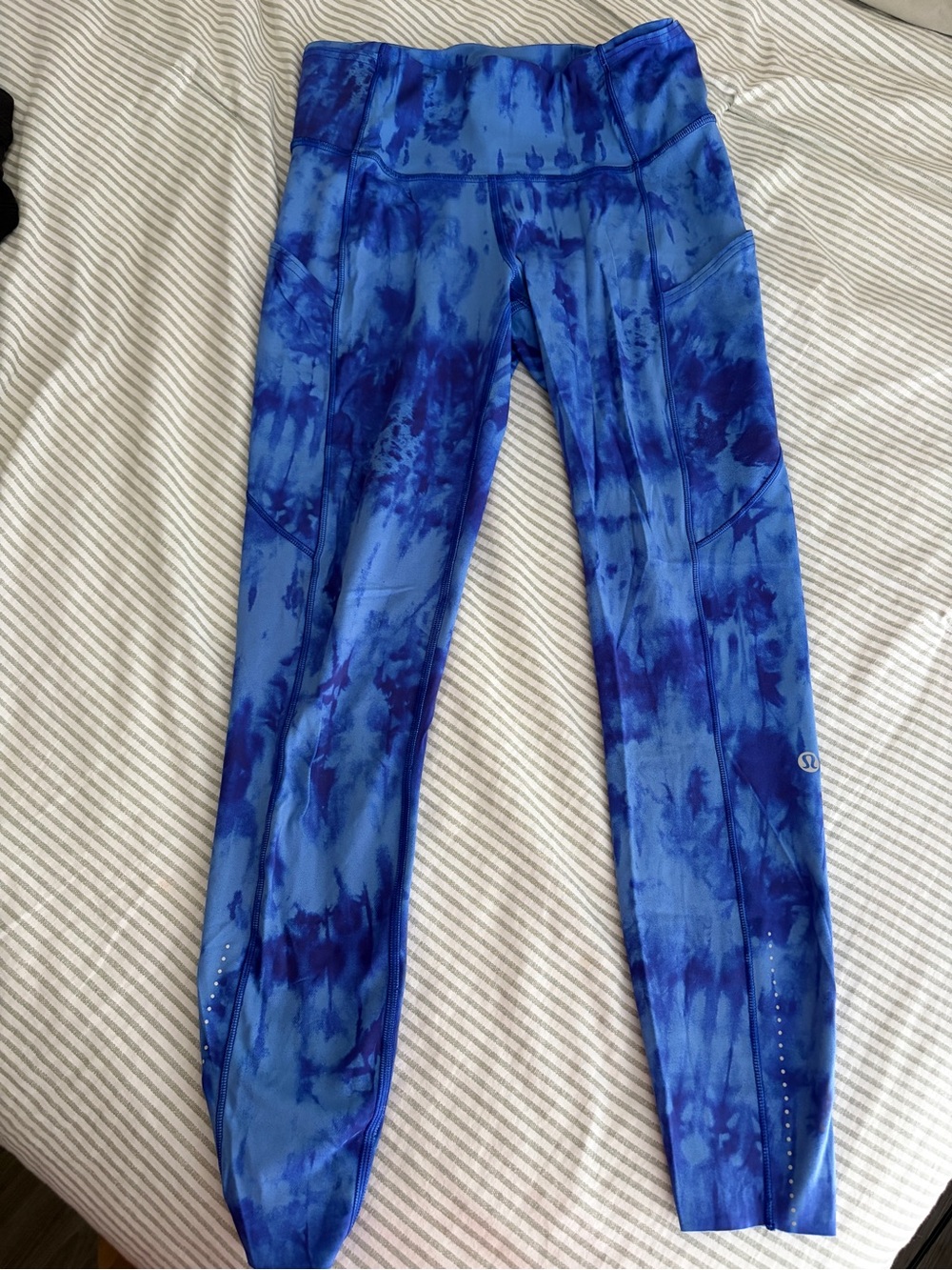 lululemon athletica Blue Tie-Dye Performance Leggings